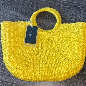 Straw Basketwoven Tote Bag- New